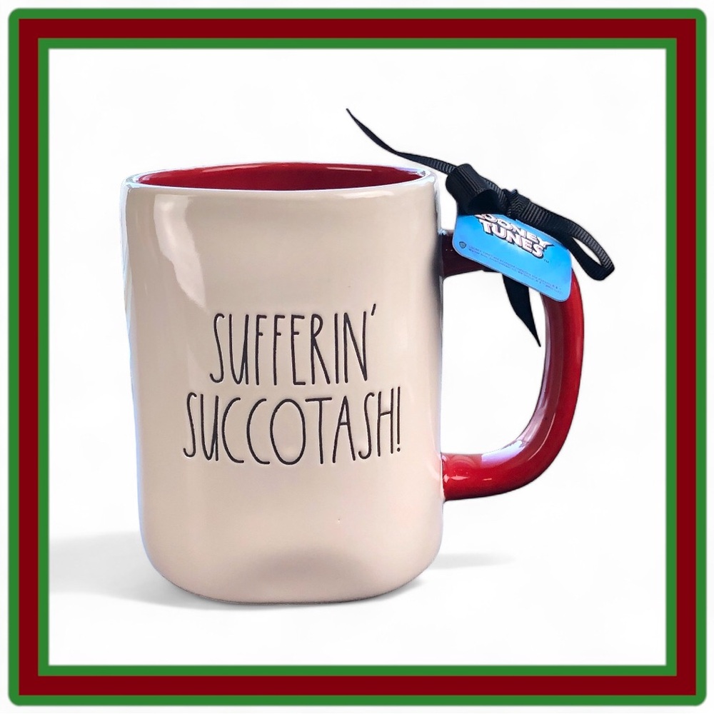 Rae Dunn Looney Tunes Edition: Sylvester Double Sided White Ceramic Mug